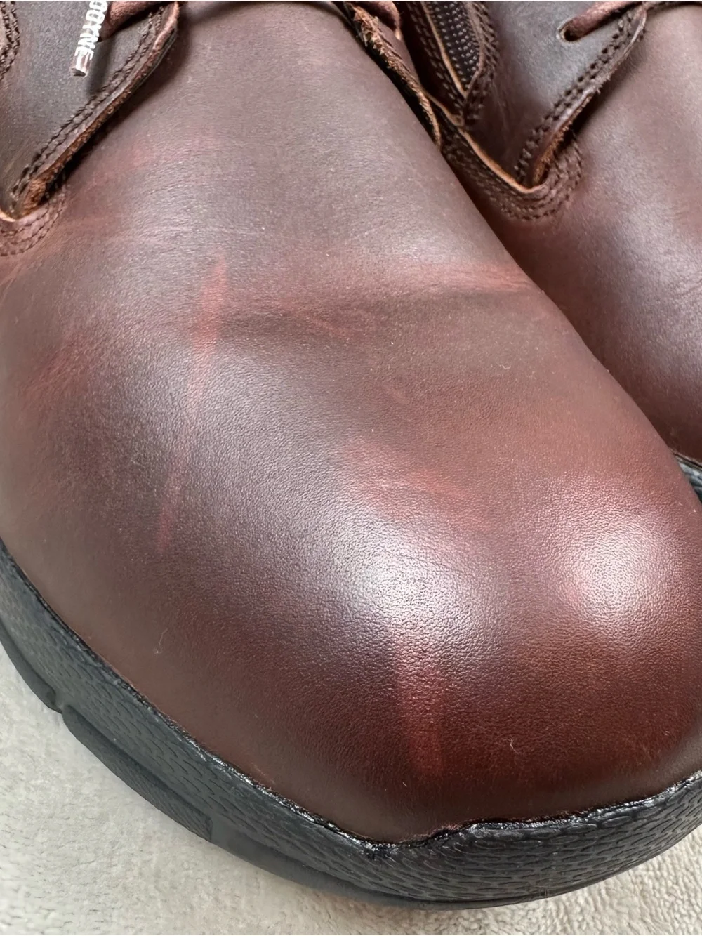 Anodyne No 90 Men’s 13 Wide Brown Leather Comfort Ankle Boots Zip Lace Up